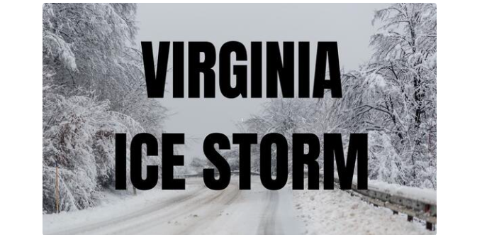 Ice Storm to Make Travel Hazardous Across Virginia This Weekend