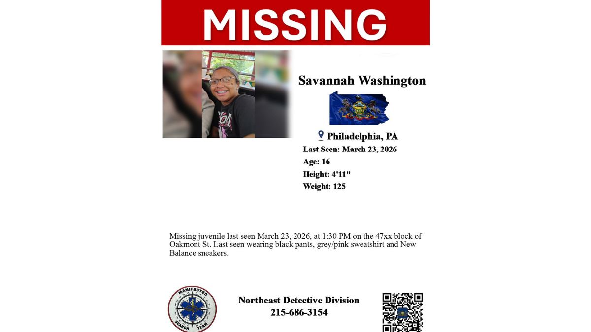 Savannah Washington missing