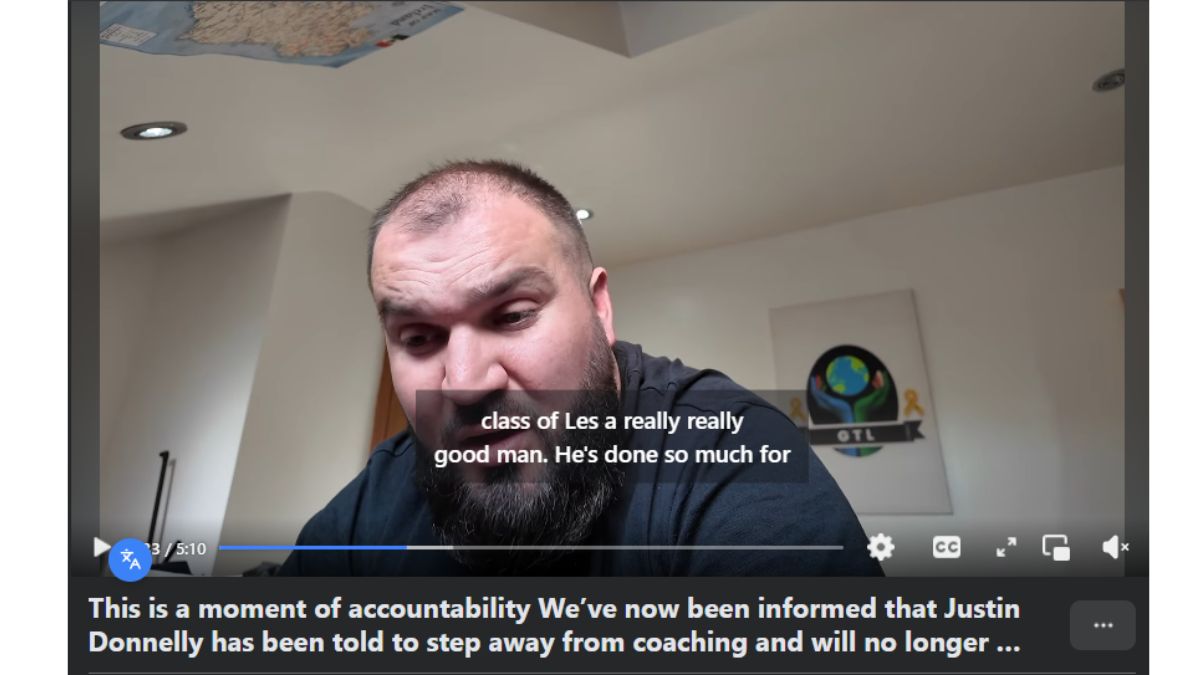 Justin Donnelly Steps Down from Coaching Role Following Community Concerns