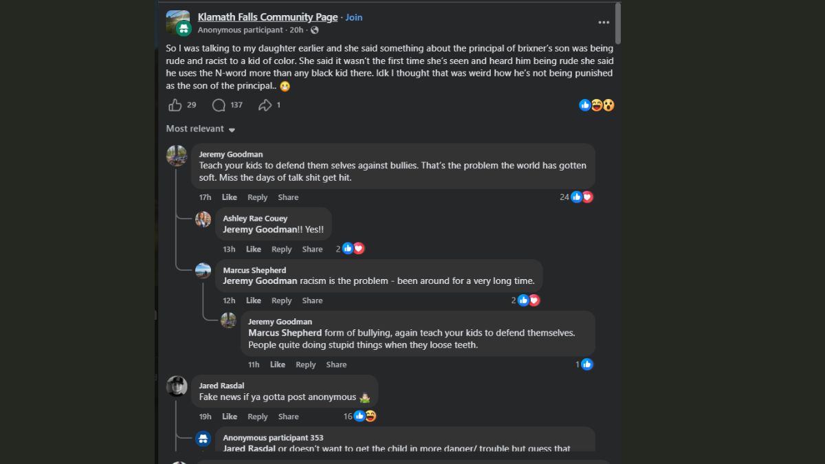 Klamath Falls school allegations