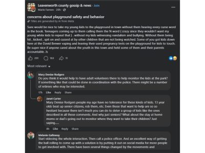 Parents Raise Concerns Over Safety and Behavior at Local Playground in Leavenworth County