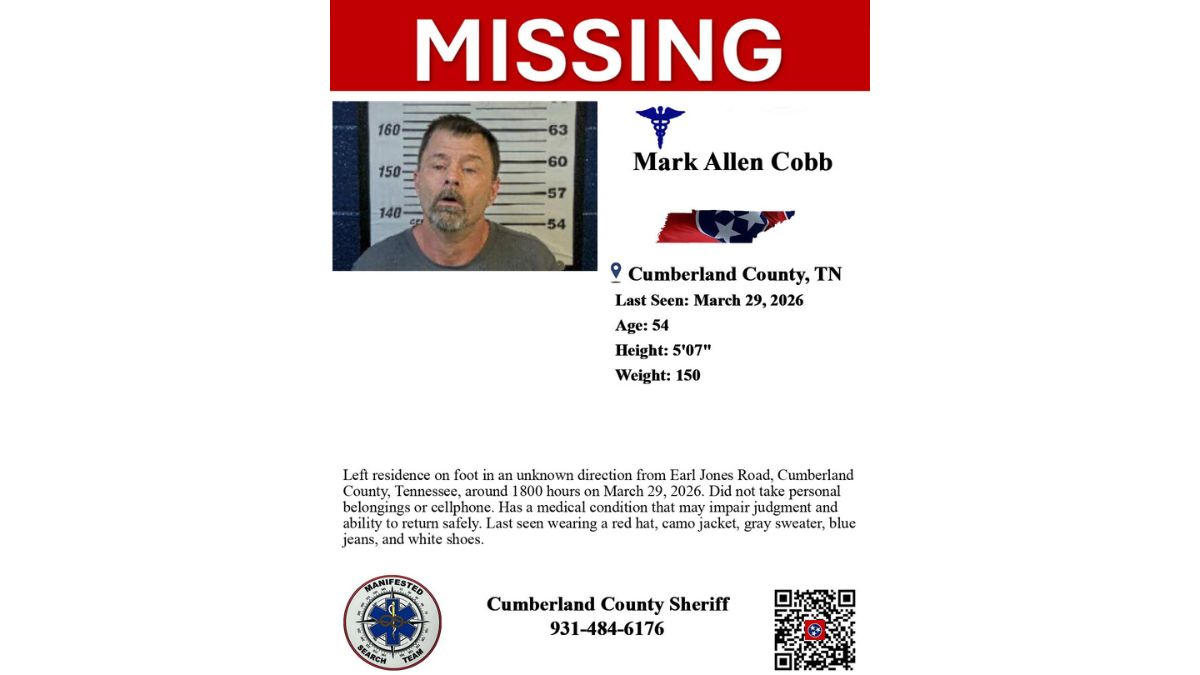 Mark Allen Cobb missing