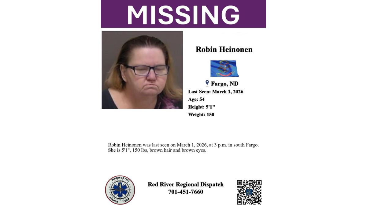 Missing Fargo Woman Robin Heinonen, 54, Last Seen March 1