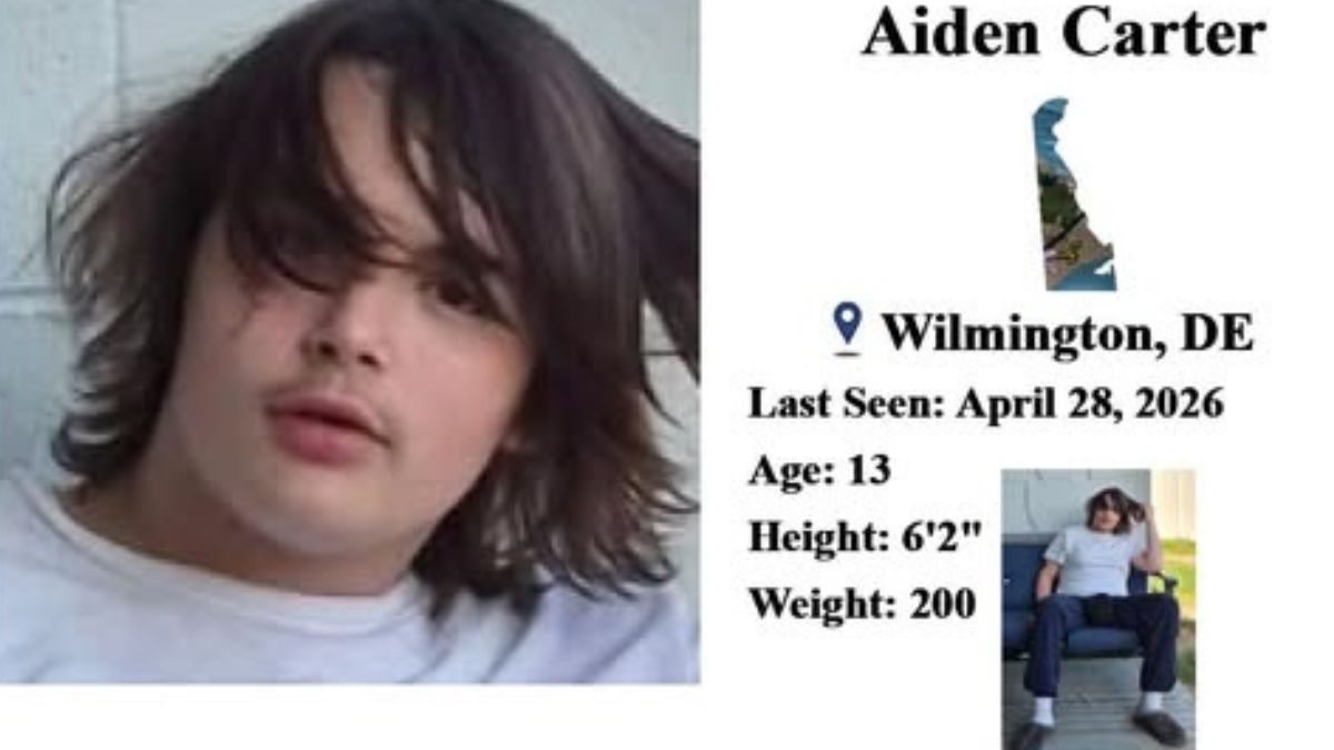 Aiden Carter is missing in Wilmington, Delaware as Gold Alert Issued for a 13-year-old juvenile