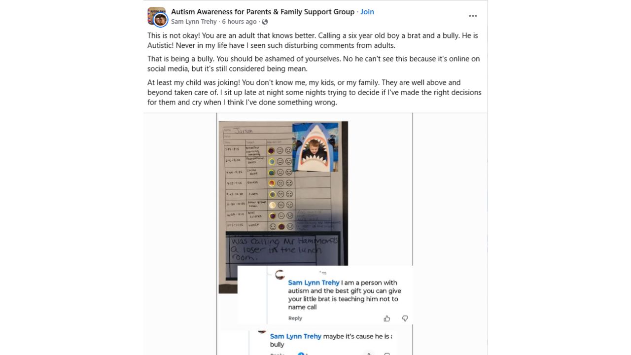 autistic child behavior controversy