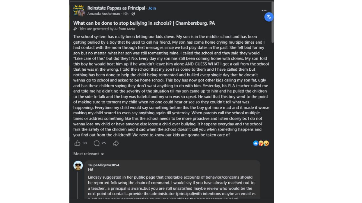 Mother Claims School Failed to Stop Repeated Bullying of Her Middle School Son