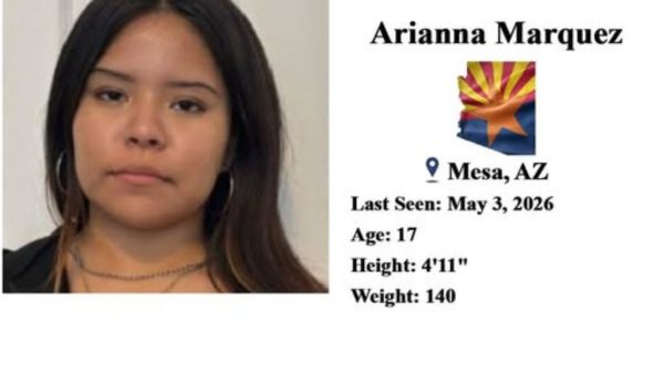 Arianna Marquez Missing in Mesa AZ: Community Urged to Help Find 17-Year-Old Teen Last Seen Near Crimson Road and Guadalupe Road