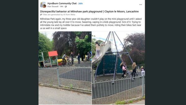 Milnshaw Park Chaos: Clayton le Moors Parents Demand Action After Teens Take Over Children’s Playground
