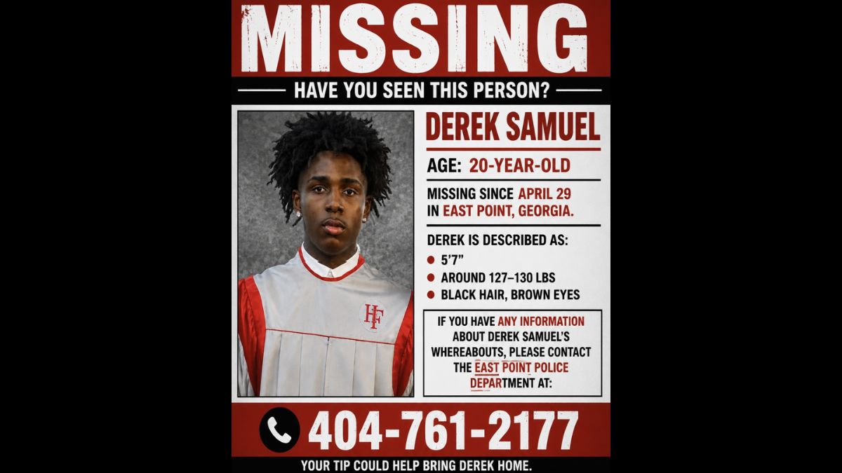 Family Pleads for Answers After 20-Year-Old Derek Samuel Vanishes in East Point
