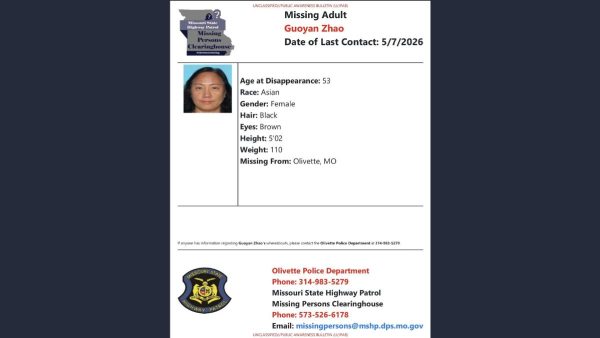 Washington University Researcher Guoyan Zhao Missing Near the Mississippi River