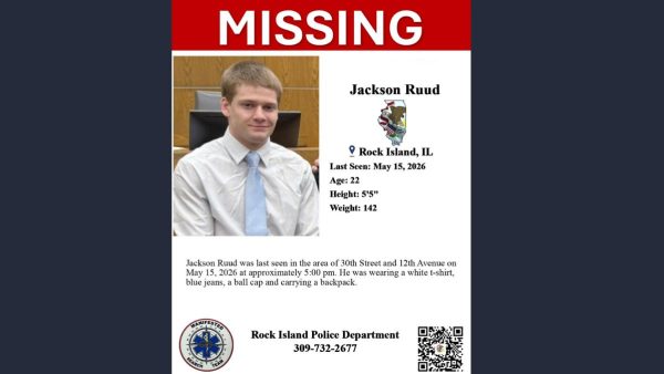 22-Year-Old Jackson Ruud Vanishes Near 30th Street in Rock Island, Police Appeal for Tips