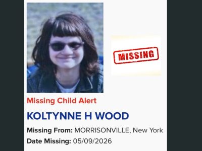 New York State Police Search for Missing 16-Year-Old Koltynne Wood from Morrisonville