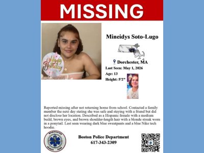 13-Year-Old Mineidys Soto-Lugo Missing From Dorchester Since May 1