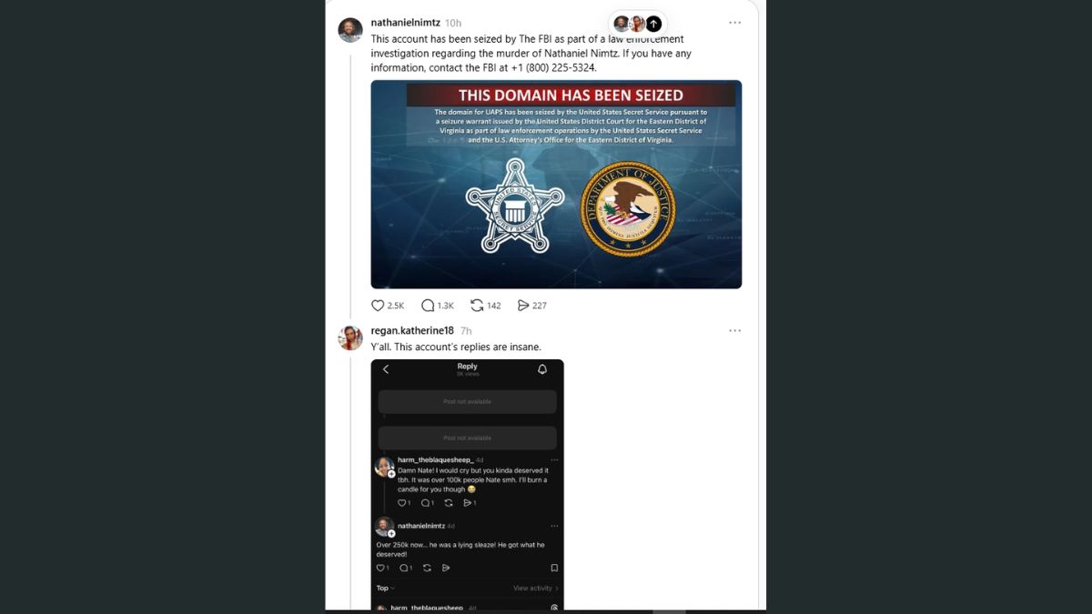 FBI Seized His Account, But Is Nathaniel Nimtz Really Dead? Social Media Has No Answers