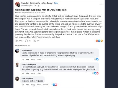 Shaw Ridge Park Safety Warning: Child Approached by Stranger in Second Incident Within Days