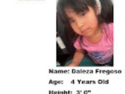 Urgent Search Underway for Missing Toddler Daleza Fregoso; Public Asked to Help