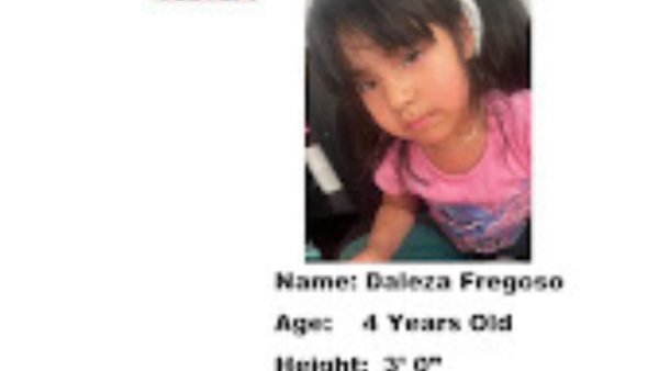 Urgent Search Underway for Missing Toddler Daleza Fregoso; Public Asked to Help