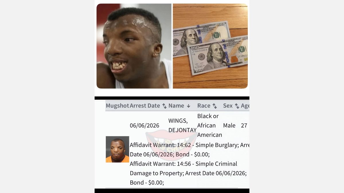 Baton Rouge Instagram Comedian, Dejontay Wings, 27, Arrested for Breaking Into Former Oil Change Job, Stealing $200