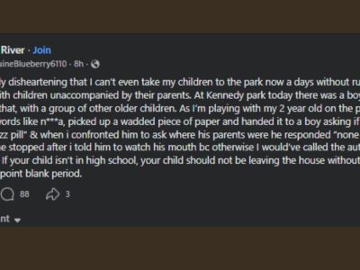 Fall River Mom Says Unsupervised Kids at Local Park Used Slurs, Crude Language Toward Toddler