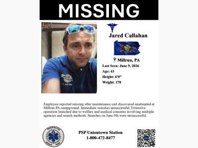Fayette County Campground Worker, Jared Matthew Callahan, 43, Vanishes Mid-Shift at Yogi Bear’s Jellystone Park