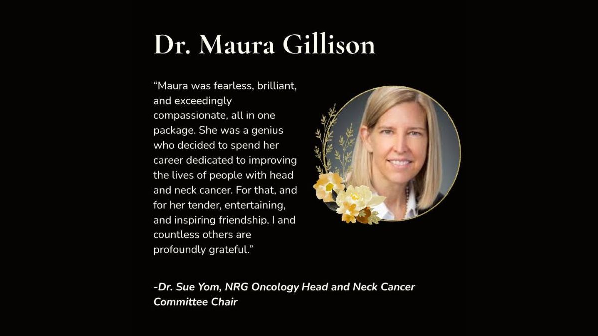 Houston, TX, Oncology Community Mourns Loss of Dr. Maura Gillison, HPV Cancer Research Pioneer