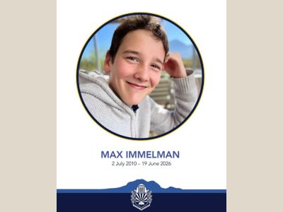 Grade 10 Student at Parel Vallei High School in Stellenbosch, Max Immelman Dies, Leaves Behind Parents and Sister