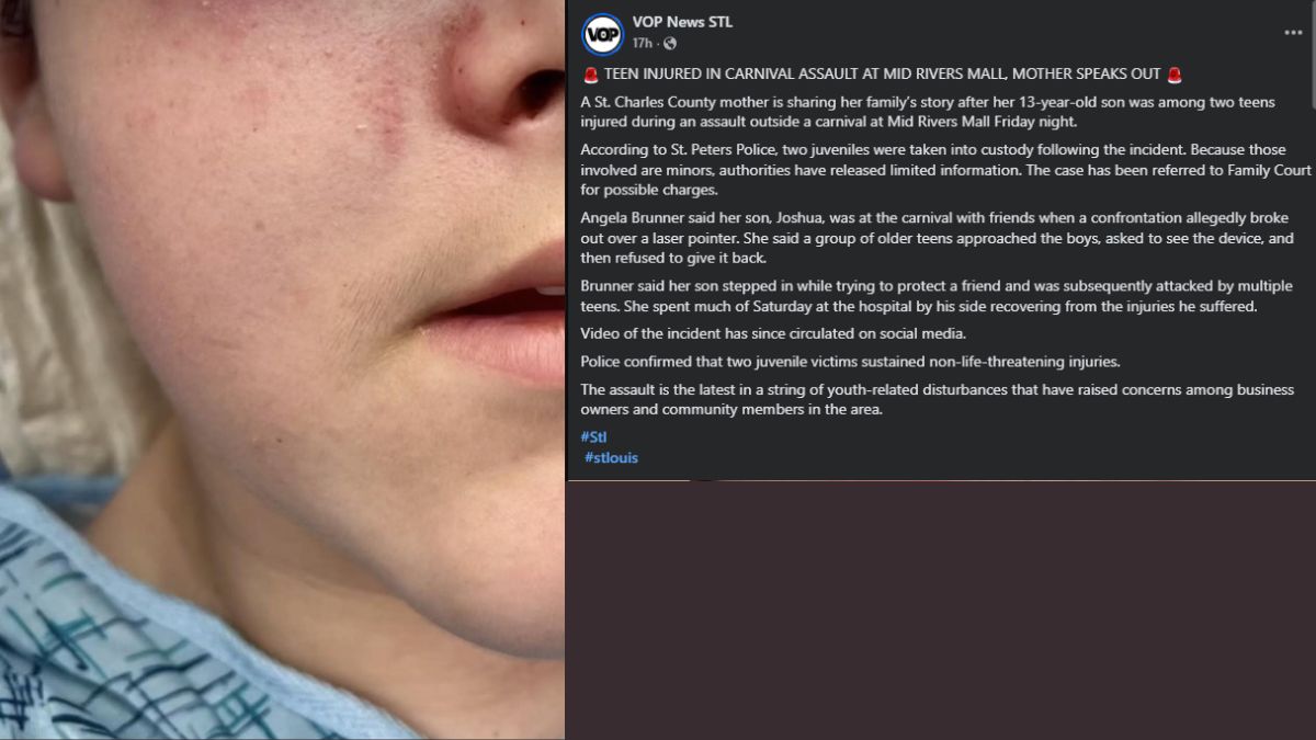 Teen Injured at Mid Rivers Mall Carnival After Laser Pointer Dispute, Two Juveniles Taken Into Custody