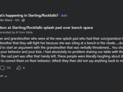 Sterling/Rock Falls, Bystander Steps In After 70-Year-Old Grandmother Verbally Threatened at New Splash Pad