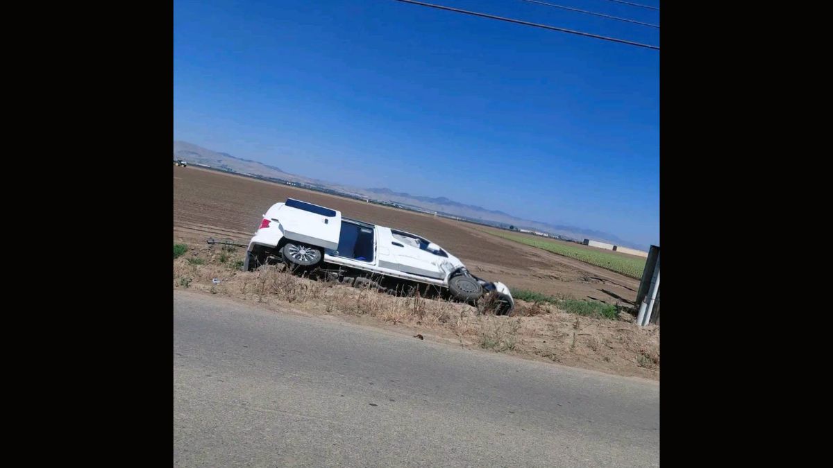 Crash on Bonita School Road Near Main Street Leaves Car Overturned, Santa Maria
