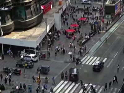 Times Square Shooting: Teen Suspect Slams Into Cop During Wild Foot Chase