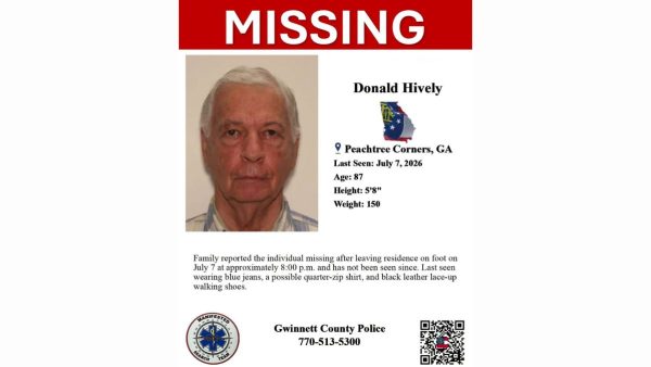 Peachtree Corners: Donald Hively, 87, Reported Missing After Leaving Home on Foot