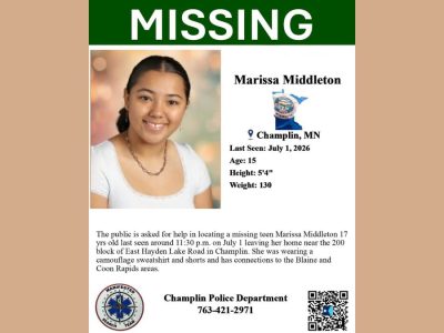 Champlin, MN, Marissa Middleton, 15, Missing Since Wednesday Night