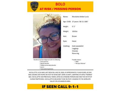 Tehachapi, CA, Nicolette Lucia, 37, Reported Missing, Previously Trafficked