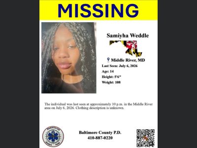 Middle River, Md.: 14-Year-Old Samiyha Weddle Reported Missing Since Sunday Night