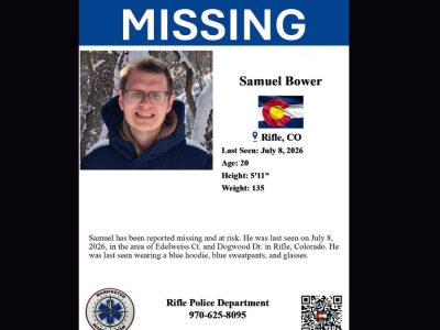 Rifle, CO, Samuel Bower, 20, Missing After Possible Sighting Near Highway 13
