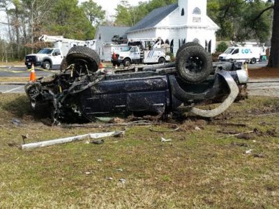 Virginia Beach, VA, Sandbridge Road Shut Down After Jeep Overturns, Driver Critically Injured